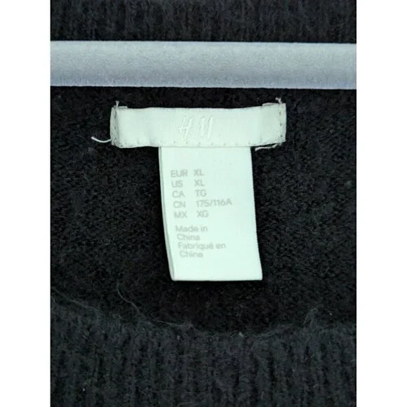 H&M Jeweled Pullover Sweater Wool Blend Women's Size XL - Picture 4 of 5